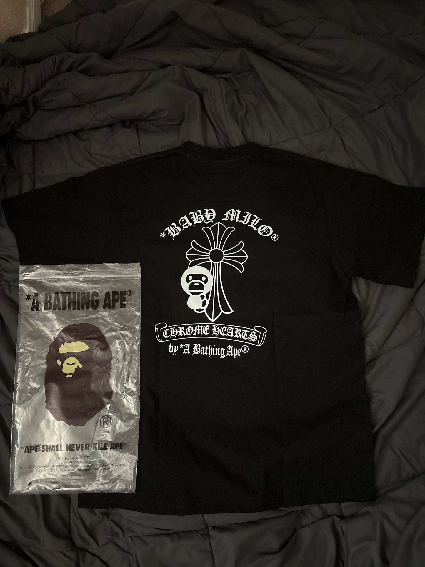 Bape X Chrome Hearts Black